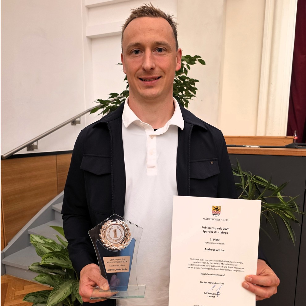 Andreas Jenike bei der Sportlerehrung