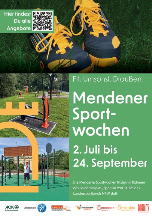 Plakat zu Sport im Park Menden