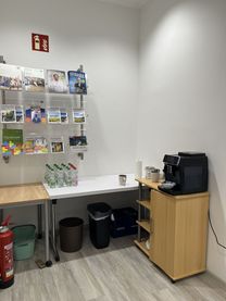 Ecke mit Kaffeemaschine