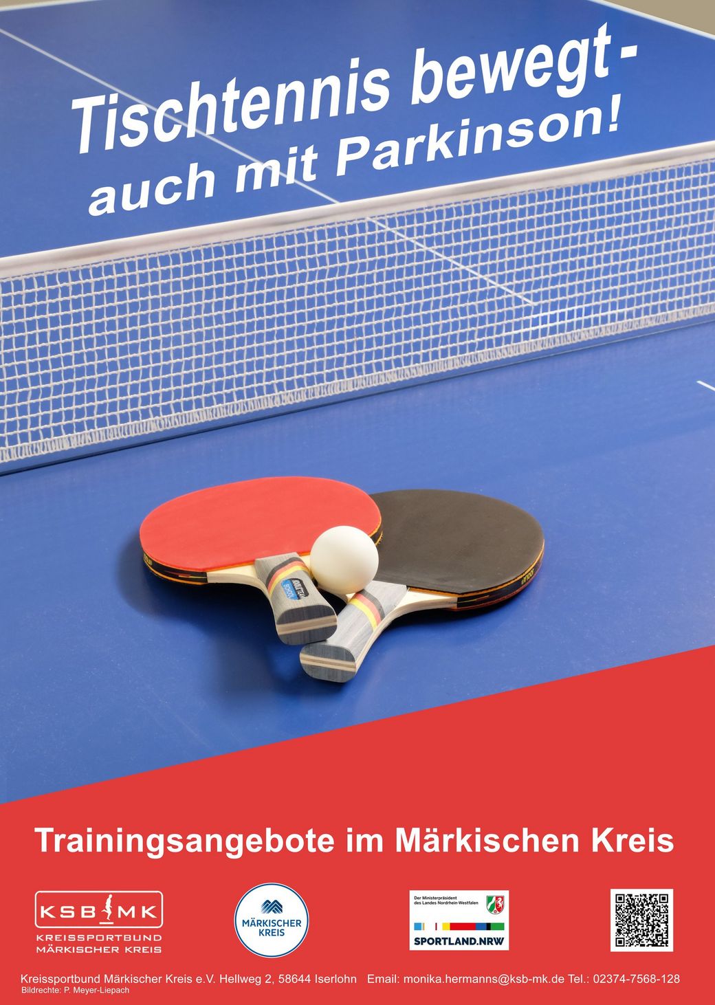 Plakat von Tischtennis bewegt